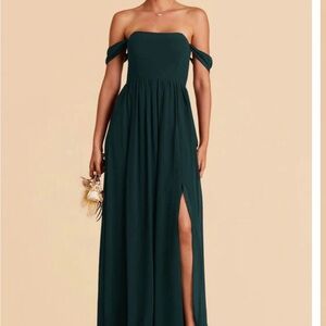 Birdy Grey Green Maxi Strapless Dress